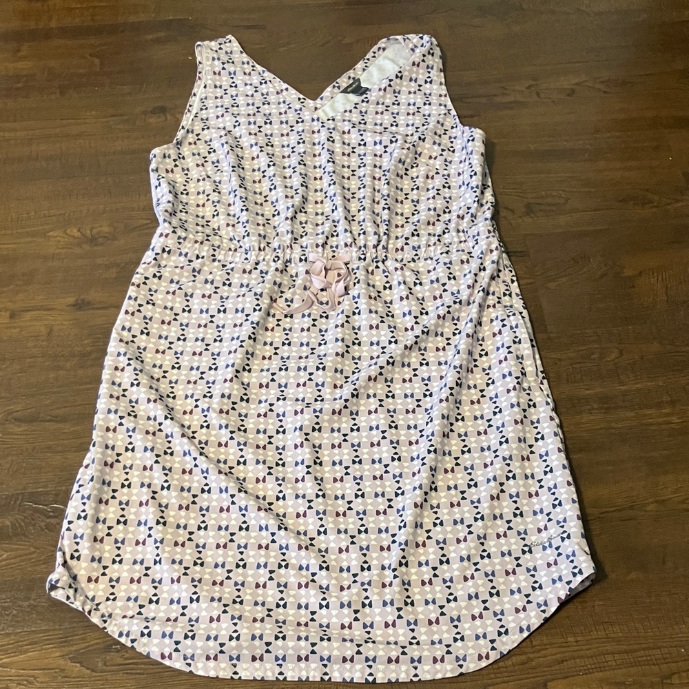 Eddie Bauer Purple and Blue Patterned dress